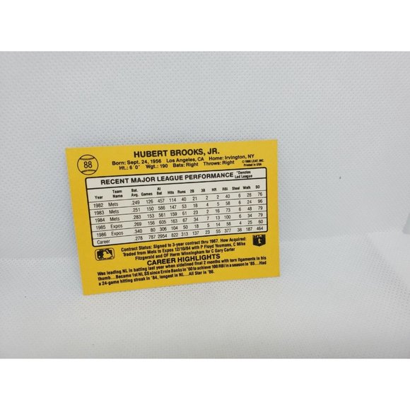 Donruss 87 Jeff Reardon, Tim Raines Hubie Brooks Expos 4 Baseball Card Bundle - Picture 4 of 10